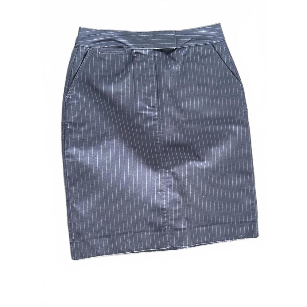 Women's Vintage Navy Pinstripe Pencil Skirt Size 6